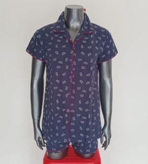 Women’s Beauty Crown Printed Night Suit Boxer