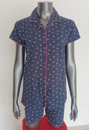 Women’s Beauty Triangle Printed Night Suit Boxer