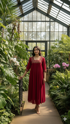 Georgette Anarkali Kurta