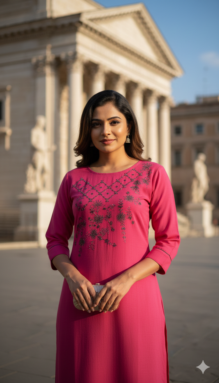 Kurta with Elegant Embroidery - Image 3