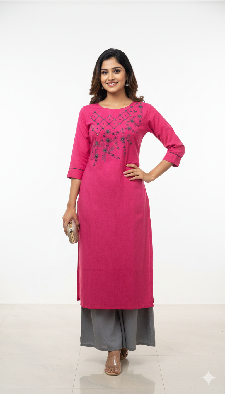 Kurta with Elegant Embroidery - Image 5