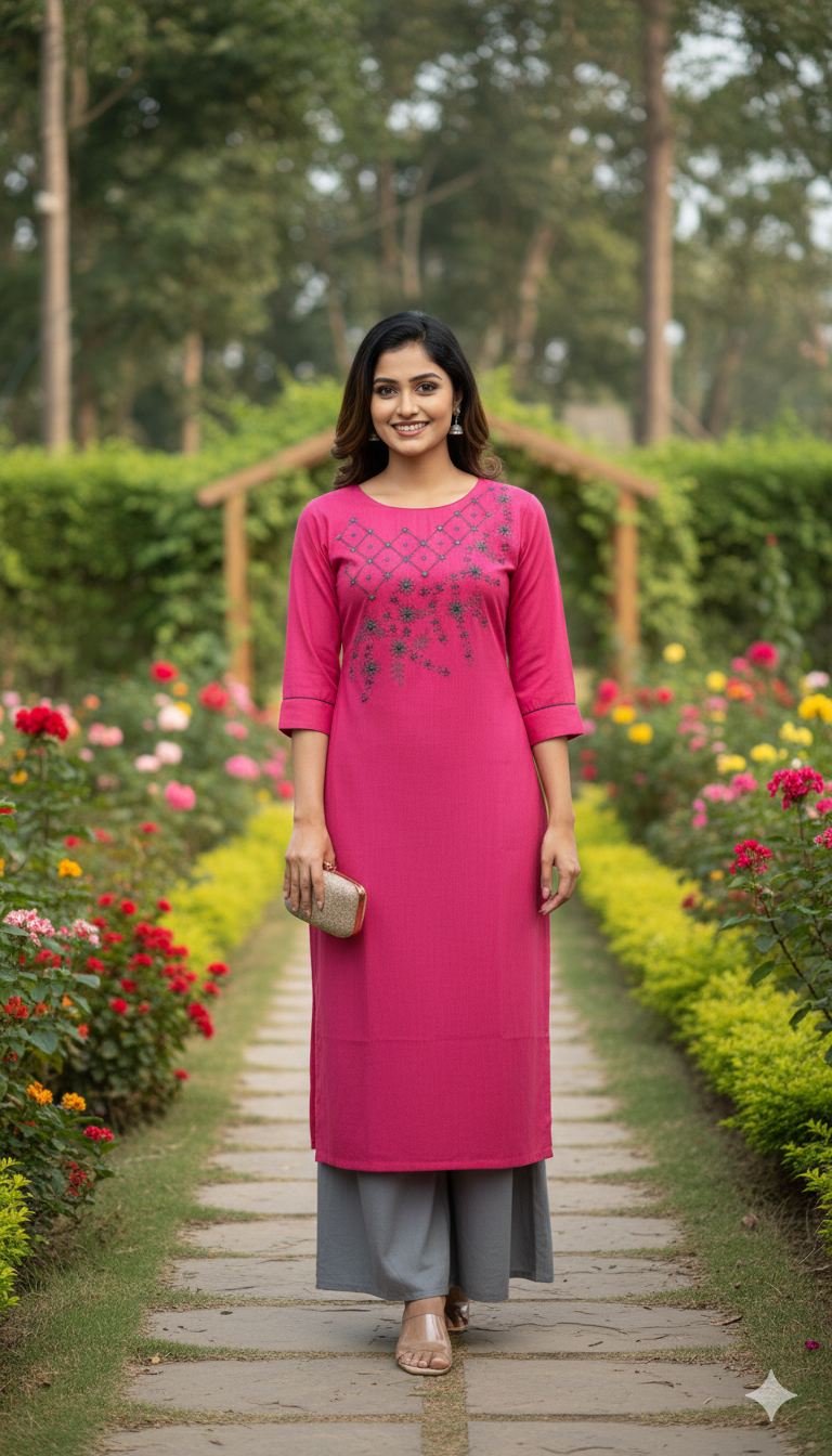Kurta with Elegant Embroidery - Image 4